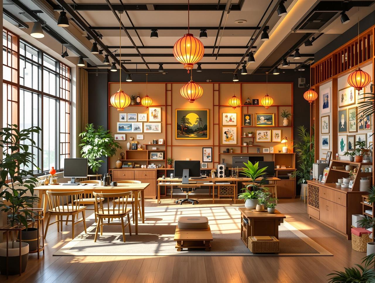 短剧资源网工作室 短剧资源网品牌故事 - 动画工作室温馨场景